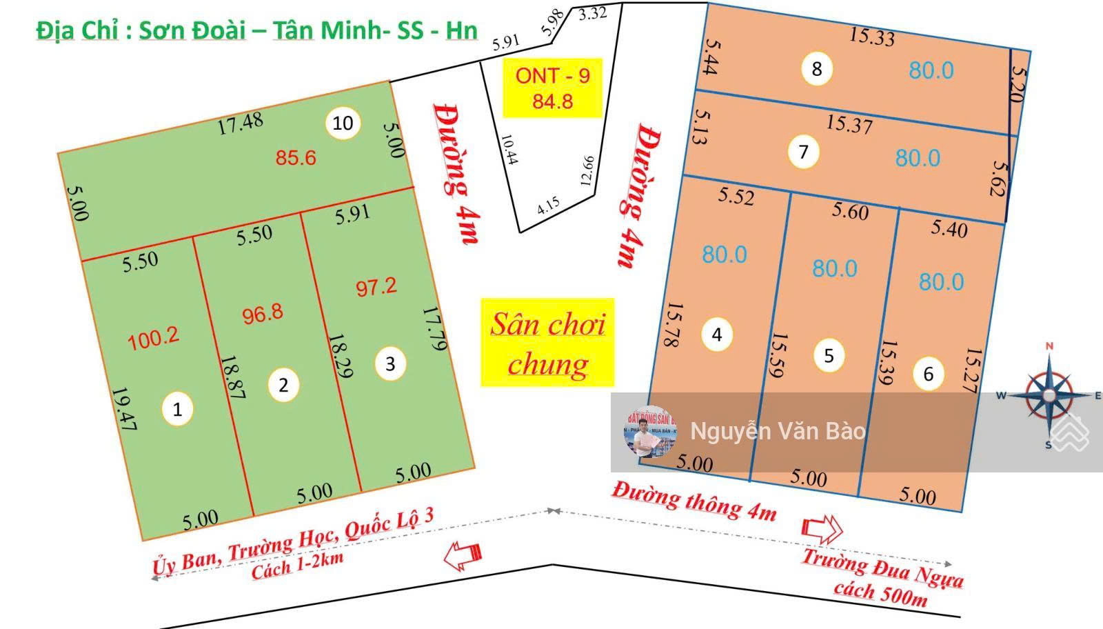 Chính chủ chuyển nhượng lô đất tại Sơn Đoài, Tân Minh, Sóc Sơn, Hà Nội, - Ảnh 2